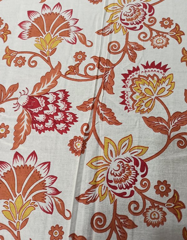 Floral Organic Cotton Table Cover Design View